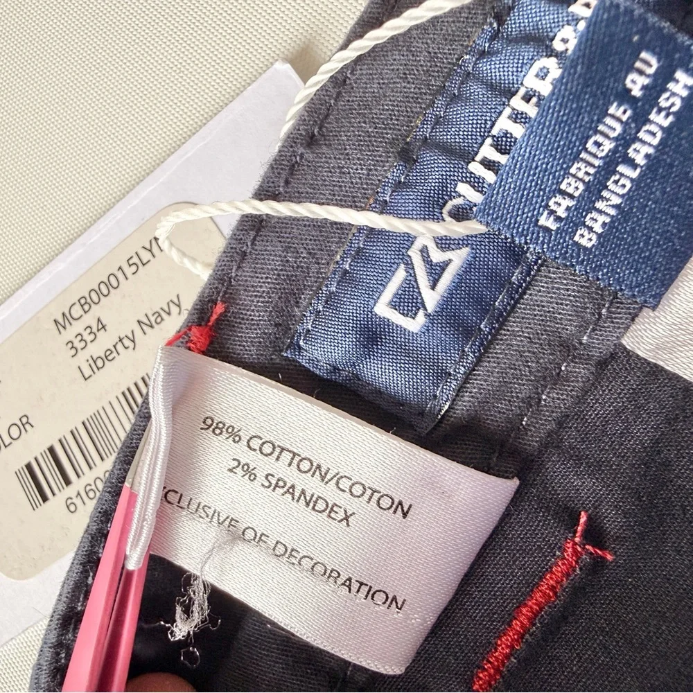 Cutter & Buck Men’s Voyager Chino Pants in Liberty Navy NWT 33X34